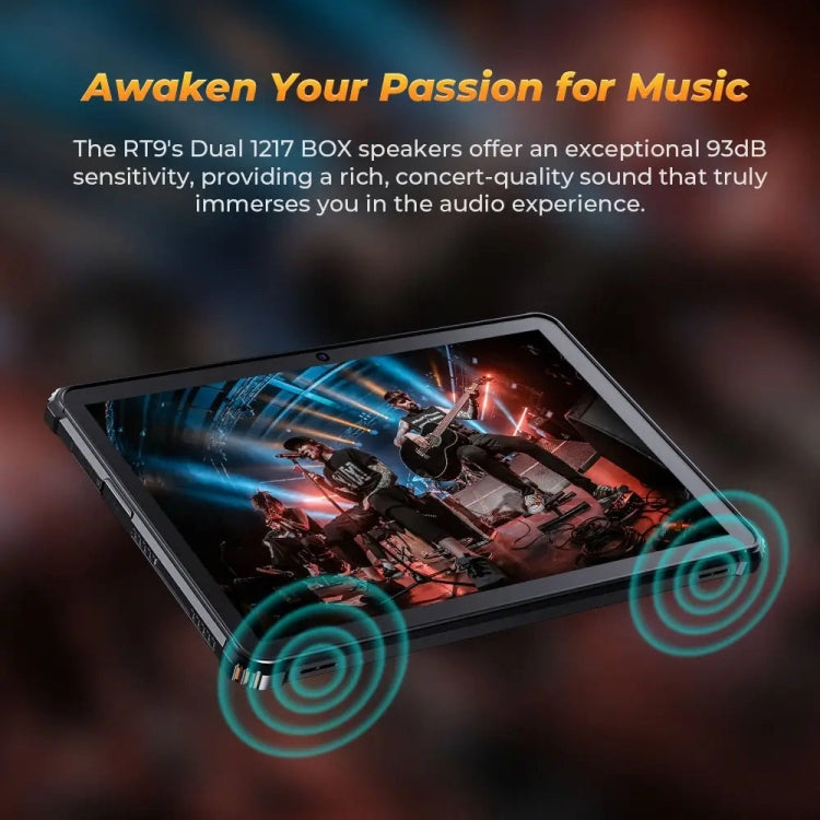 OUKITEL RT9 4G 네트워크 IP68/IP69K 러기드 태블릿, 6GB+256GB, 11인치 Android 14 Unisoc T606 옥타 코어 듀얼 SIM 지원, EU 플러그, RT9 6GB+256GB