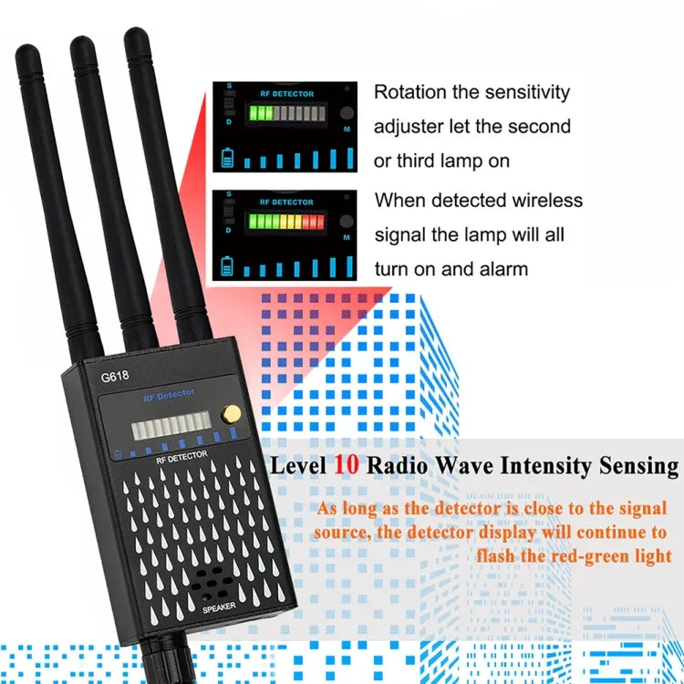 G618 GPS 무선 신호 탐지기 WiFi 카메라 탐지기