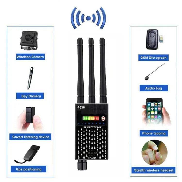 G618 GPS 무선 신호 탐지기 WiFi 카메라 탐지기