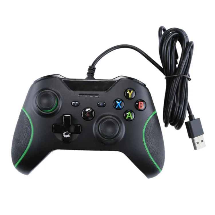 유선 USB 게임 컨트롤러 게임패드 XBOX ONE 콘솔 / PC / 노트북용, 케이블 길이: 약 2.1m, HSY-008 (블랙)