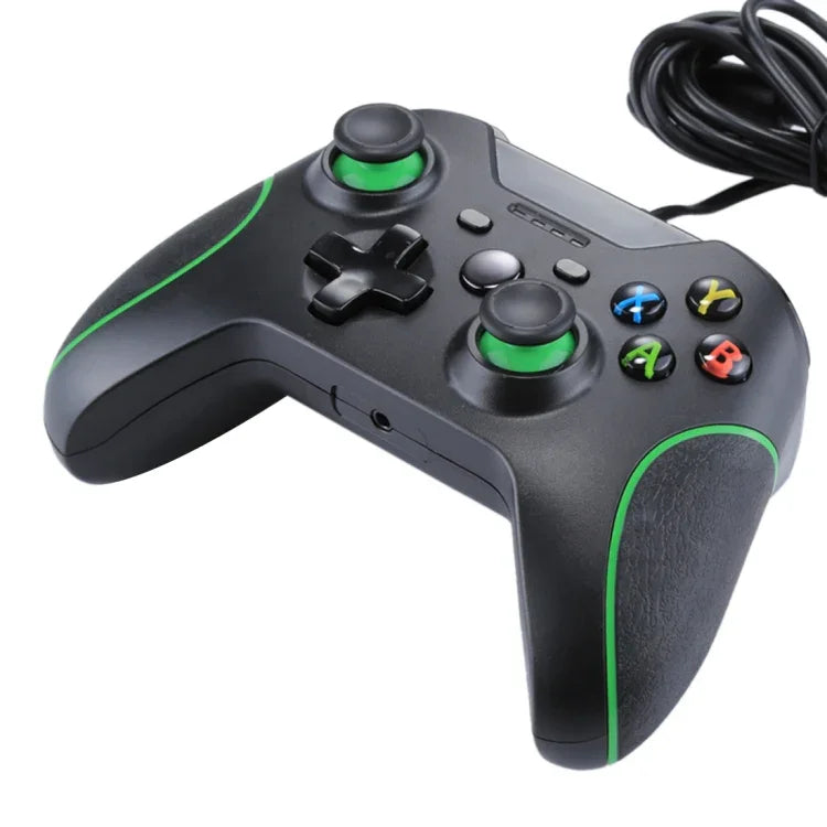 유선 USB 게임 컨트롤러 게임패드 XBOX ONE 콘솔 / PC / 노트북용, 케이블 길이: 약 2.1m, HSY-008 (블랙)