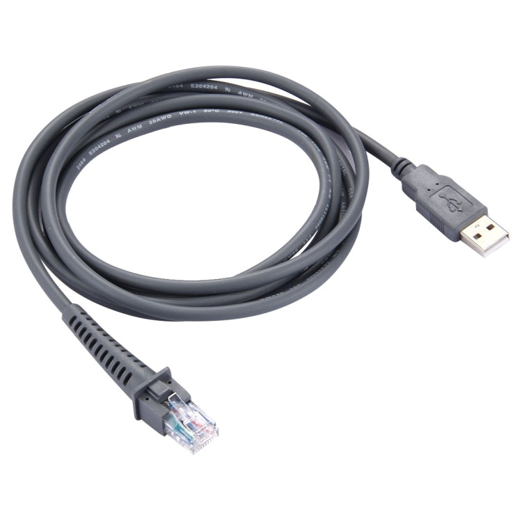 Symbol LS2208 / 2208AP / LS4278용 2m USB A 수컷 to RJ45 스캐너 시리얼 데이터 케이블, USB A 수컷 to RJ45