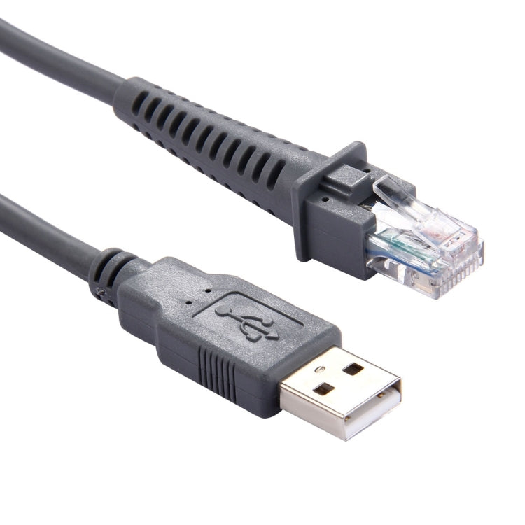 Symbol LS2208 / 2208AP / LS4278용 2m USB A 수컷 to RJ45 스캐너 시리얼 데이터 케이블, USB A 수컷 to RJ45