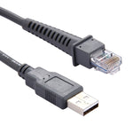 Symbol LS2208 / 2208AP / LS4278용 2m USB A 수컷 to RJ45 스캐너 시리얼 데이터 케이블, USB A 수컷 to RJ45