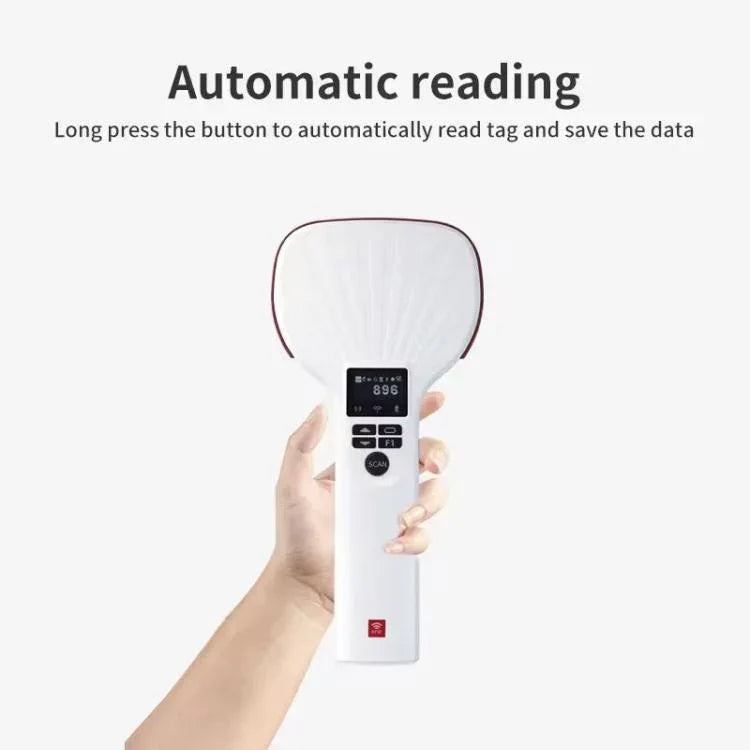 قارئ بلوتوث محمول يدوي بتقنية RFID UHF لمسافة طويلة، الطراز: قياسي، قياسي، قابس الاتحاد الأوروبي، قياسي، قابس الولايات المتحدة، قياسي، قابس المملكة المتحدة