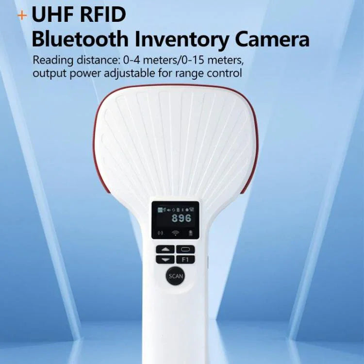 E710 칩 장거리 RFID UHF 휴대용 핸드헬드 블루투스 리더기, 스타일: 향상형 + 2D 헤드, 향상형 + 2D 헤드, EU 플러그, 향상형 + 2D 헤드, US 플러그, 향상형 + 2D 헤드, UK 플러그