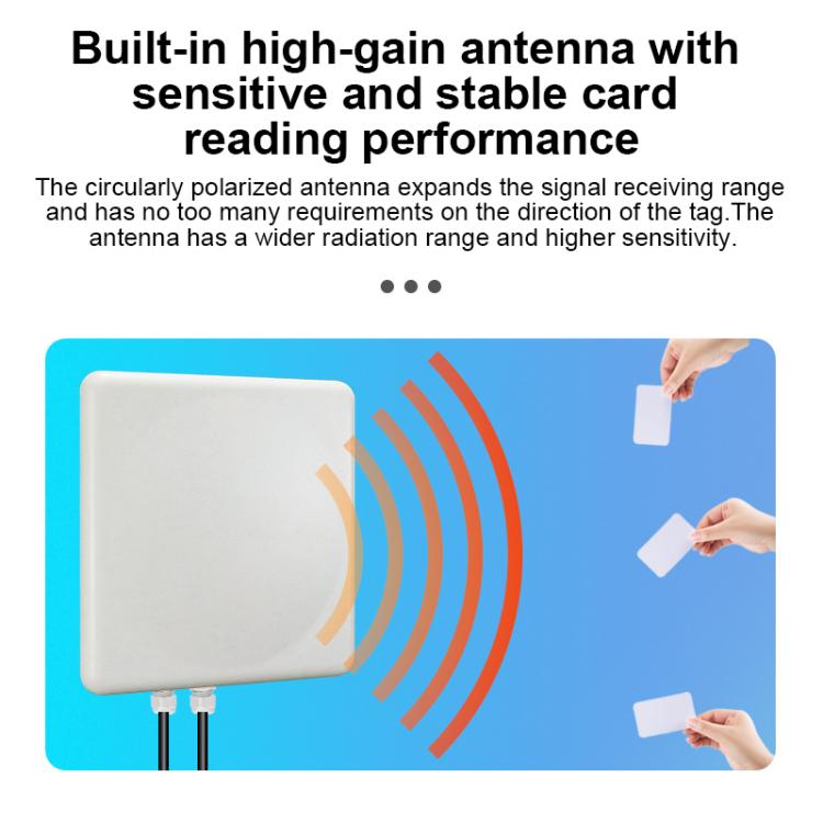 UHF RFID 장거리 9dBi 통합 리더기 E710 칩 탑재, 스타일: 내장형 가열 온도 유지 모듈, 내장형 가열 온도 유지 모듈