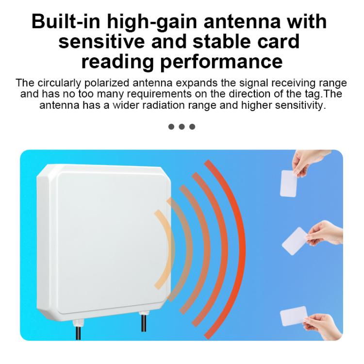 UHF RFID 장거리 통합 리더기 내장 9dBi 안테나, 스타일: WiFi 통신 추가, WiFi 통신 추가
