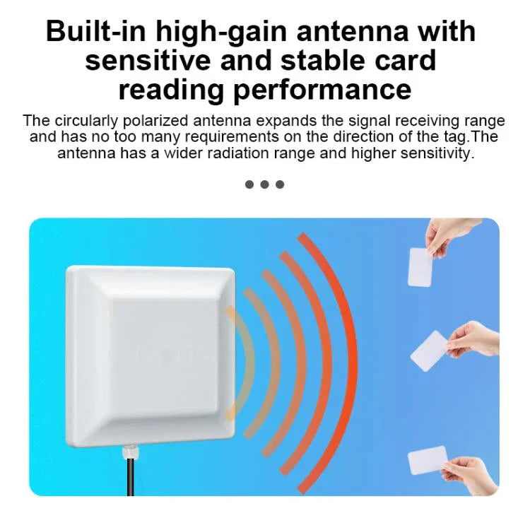 UHF 전자 태그 식별 RFID 리더/라이터 7dbi 안테나 통합 리더기, 스타일: RS232 포트, RS232 포트