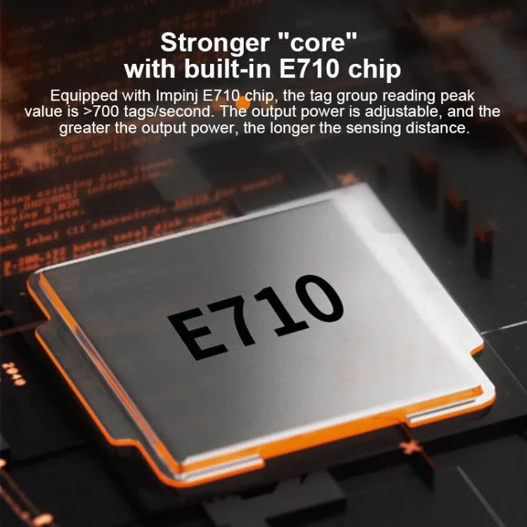 UHF RFID 리더 장거리 통합 리더기 라이터 E710 칩 탑재, 스타일: 4G 통신 추가, 4G 통신 추가