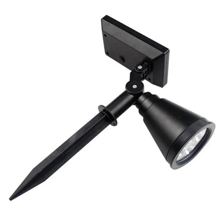 태양광 조명 2-in-1 방수 4 LED 태양광 스포트라이트 조절식 벽등 조경등 보안 조명