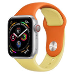 Apple Watch 시리즈 3 & 2 & 1 42mm용 투톤 실리콘 시계 밴드 (연한 파랑+연한 분홍)