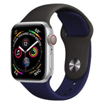 Apple Watch 시리즈 3 & 2 & 1 42mm용 투톤 실리콘 시계 밴드 (연한 파랑+연한 분홍)