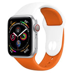 Apple Watch 시리즈 3 & 2 & 1 42mm용 투톤 실리콘 시계 밴드 (연한 파랑+연한 분홍)