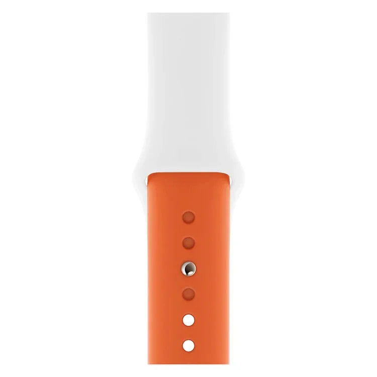 Apple Watch 시리즈 3 & 2 & 1 42mm용 투톤 실리콘 시계 밴드 (연한 파랑+연한 분홍)