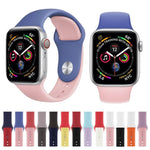 Apple Watch 시리즈 3 & 2 & 1 42mm용 투톤 실리콘 시계 밴드 (연한 파랑+연한 분홍)
