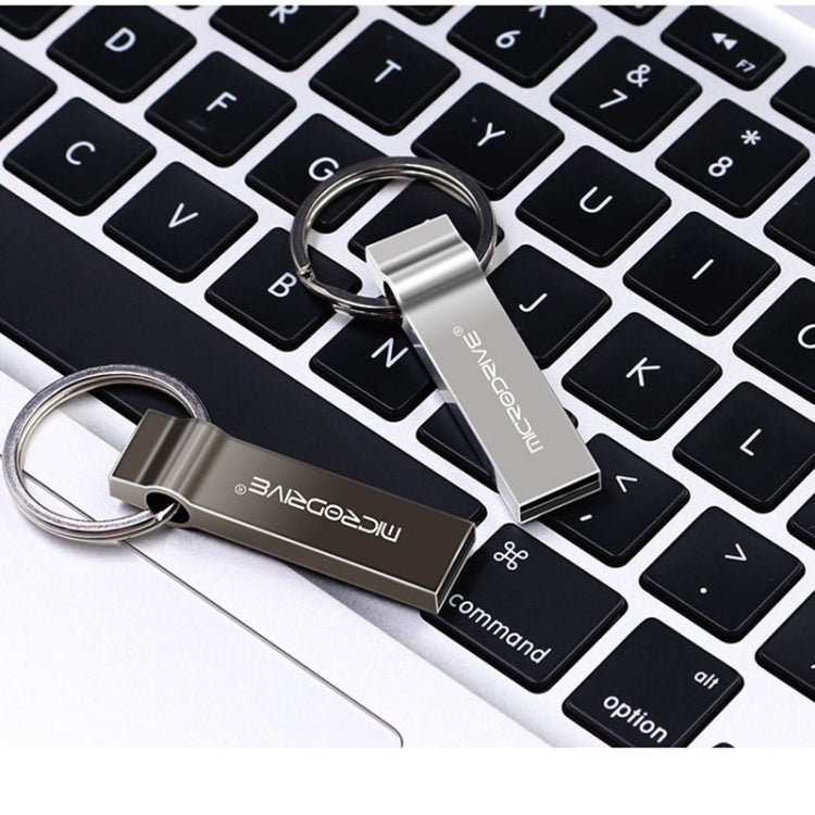 MicroDrive 4GB USB 2.0 금속 키체인 USB 드라이브, 4GB