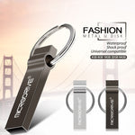 MicroDrive 4GB USB 2.0 금속 키체인 USB 드라이브, 4GB