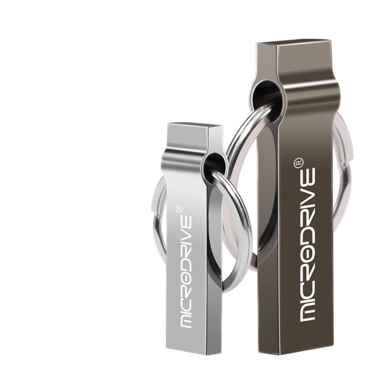 MicroDrive 4GB USB 2.0 금속 키체인 USB 드라이브, 4GB