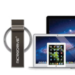 MicroDrive 4GB USB 2.0 금속 키체인 USB 드라이브, 4GB