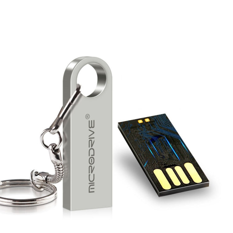 MicroDrive 16GB USB 2.0 금속 방수 고속 USB 드라이브(회색), 16GB