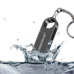 MicroDrive 16GB USB 2.0 금속 방수 고속 USB 드라이브(회색), 16GB