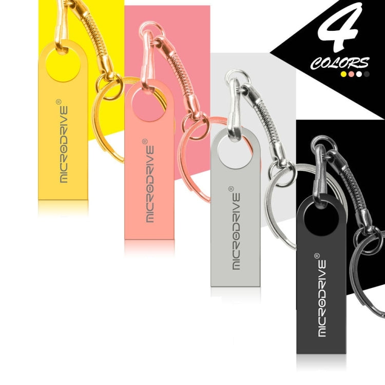 MicroDrive 16GB USB 2.0 금속 방수 고속 USB 드라이브(회색), 16GB