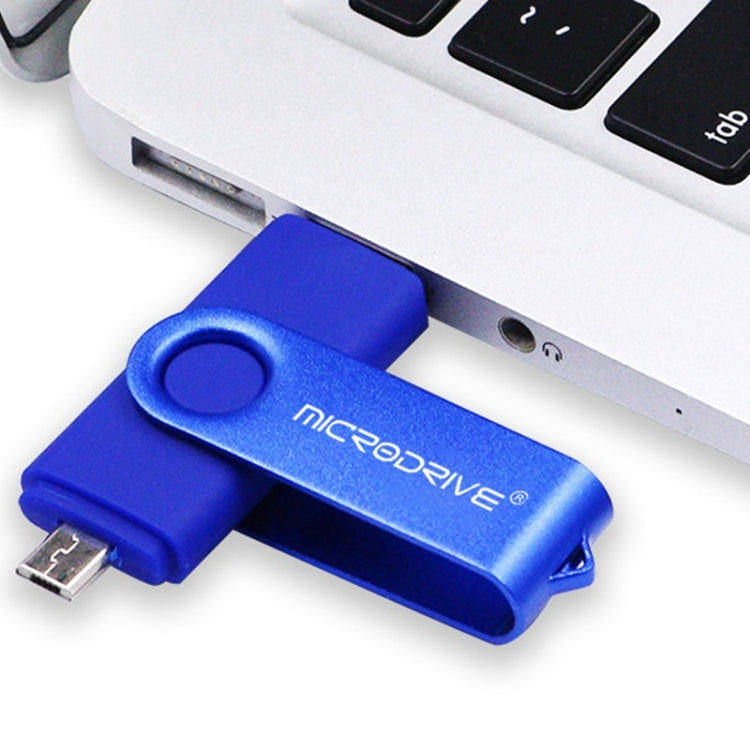 MicroDrive 32GB USB 2.0 모바일 컴퓨터 겸용 회전 OTG 금속 U 디스크, 32GB