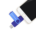 MicroDrive 32GB USB 2.0 모바일 컴퓨터 겸용 회전 OTG 금속 U 디스크, 32GB