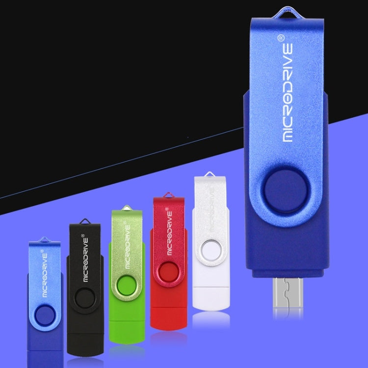 MicroDrive 32GB USB 2.0 모바일 컴퓨터 겸용 회전 OTG 금속 U 디스크, 32GB