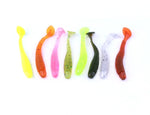 HENGJIA SO041 5cm/0.6g 10개 낚시 워블러 소프트 지깅 낚시 루어 웜 스윔베이트 실리콘 미끼