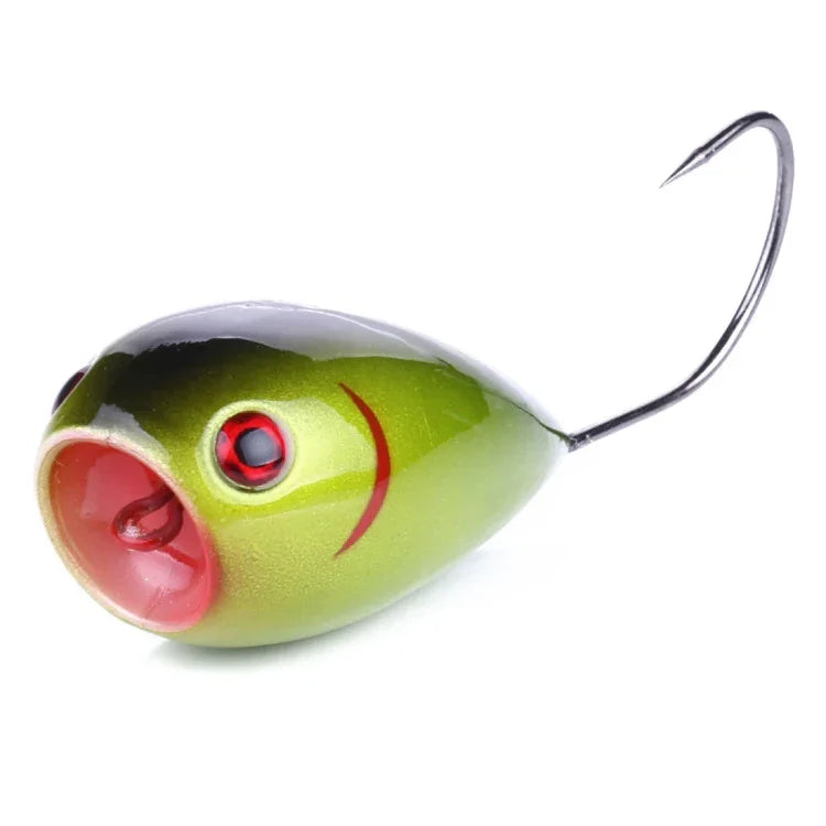 HENGJIA PO036 8개입 8cm/13g 빅 마우스 싱글 후크 물결 타격 하드 베이트 루어 야외 낚시 장비 루어 낚시 미끼 낚시 장비, PO036