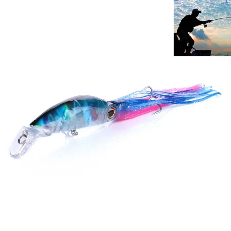 HENGJIA JIZ002 10cm/16.6g 대형 문어 오징어 모양 하드 베이트 장거리 낚시 루어 미끼 바다 낚시 및 담수 낚시용, JIZ002 A, JIZ002 B, JIZ002 C, JIZ002 D, JIZ002 E, JIZ002 F, JIZ002 G, JIZ002 H