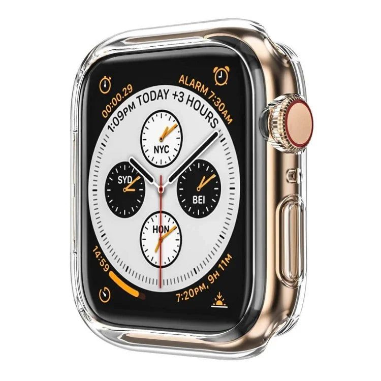 ENKAY Hat-Prince 2-in-1 TPU 반투명 케이스 + 3D 풀 스크린 PET 곡면 열성형 필름 Apple Watch 시리즈 6 / 5 / 4 / SE 3 / SE 2 / SE 1 44mm용, F Apple Watch 시리즈 6 / 5 / 4 / SE 3 / SE 2 / SE 1 44mm