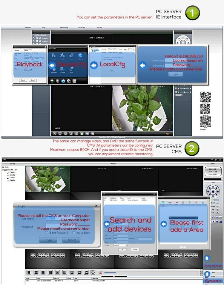 A4/Mini - MS 5 in 1 4 - Channel Dual Stream H.264 1080N Mini AHD DVR, Support AHD / TVI / CVI / CVBS / IP Signal - Trustpick