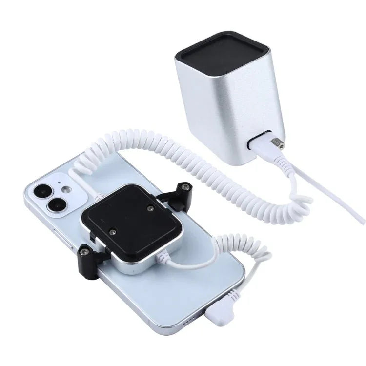 Aluminum Shell Square - column Anti - theft Alarm Stand Security System Burglar Alarm / Anti - theft Alarm Display Holder for iPhone & iPod with 8 - Pin Port - Trustpick