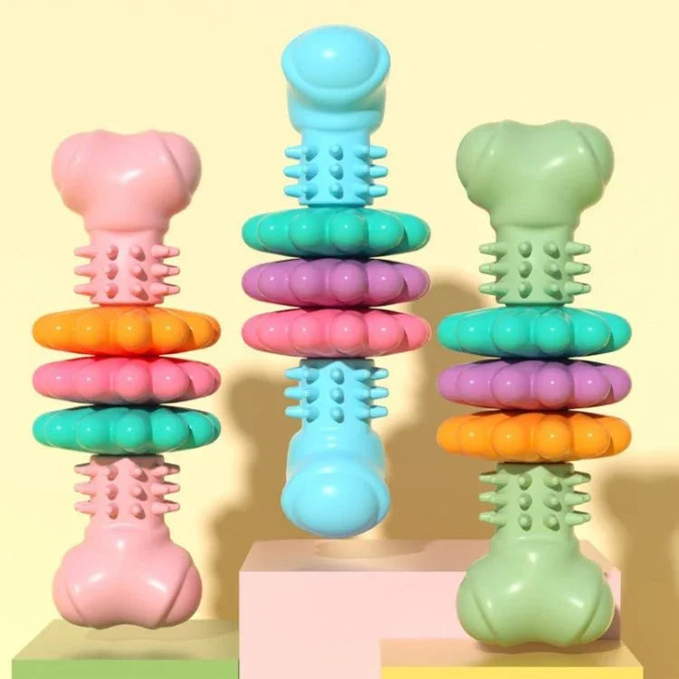 BG5056 TPR Pet Chewing Toys Bone Shape Dog Teething Stick - Trustpick