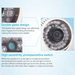 CMOS 420TVL 3.6mm Lens ABS Material Color Infrared Camera with 24 LED, IR Distance: 20m - Trustpick