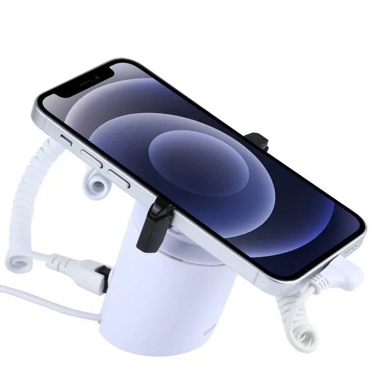 Cylindrical Display Stand Security System Burglar Alarm / Anti - theft Alarm Display Holder with Infrared Remote Control for iPhone / iPod with 8 - Pin Port - Trustpick