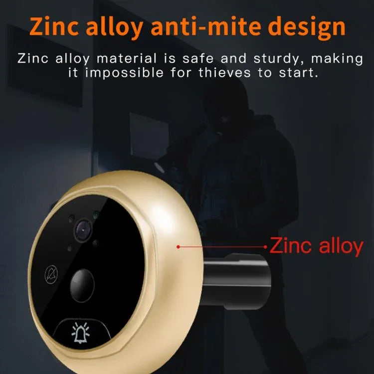 Danmini Q10 4.3 Inch Screen Motion Detection Camera Video Alarm Smart Digital Door Viewer, Support TF Card - Trustpick