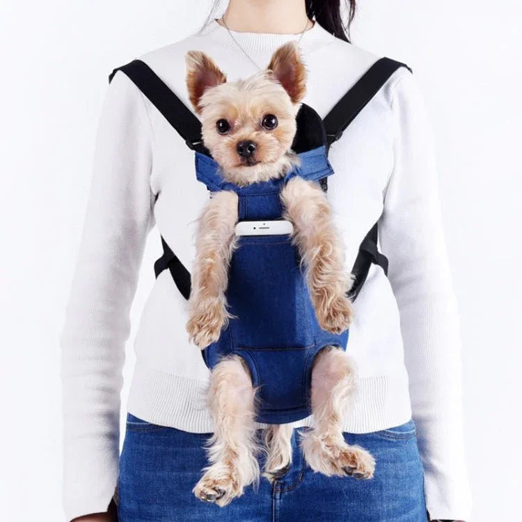 Dog Going Out Foldable On Chest Backpack Pet Carrier Bag - Trustpick