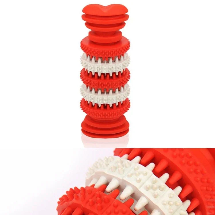 Dog Toy for Pets Tooth Cleaning Chewing Toys of Non - Toxic Soft Rubber , Small Size,Length:12cm - Trustpick