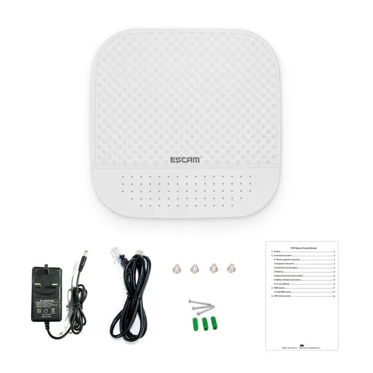 ESCAM PVR204 1080P 4CH+2CH ONVIF NVR Digital Video Recorder with 2CH Cloud Channel for IP Camera System - Trustpick