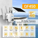 ESCAM QF450 HD 1080P 4G AU Version Solar Powered IP Camera without Memory, Support Two - way Audio & PIR Motion Detection & Night Vision & TF Card - Trustpick