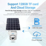 ESCAM QF480 EU Version HD 1080P IP66 Waterproof 4G Solar Panel PT IP Camera without Battery, Support Night Vision / Motion Detection / TF Card / Two Way Audio - Trustpick