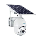 ESCAM QF480 US Version HD 1080P IP66 Waterproof 4G Solar Panel PT IP Camera with Battery, Support Night Vision / Motion Detection / TF Card / Two Way Audio - Trustpick