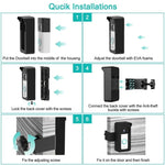 For Blink / Google Ring Doorbell Device Universal Door Overhead Bracket Anti - theft Adjustable - Trustpick