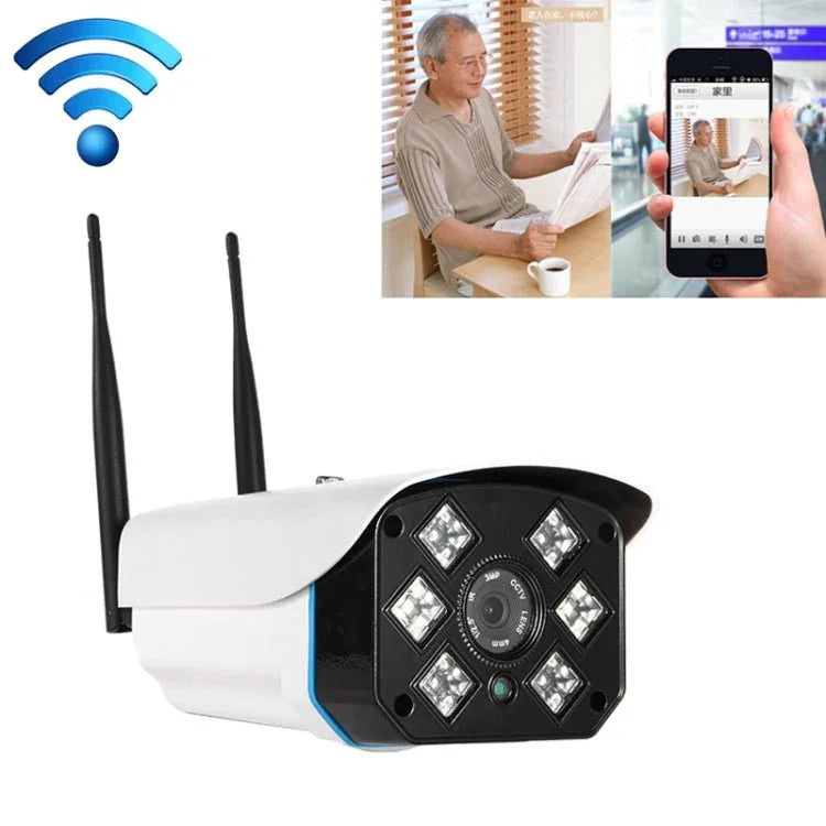 J - 06 Indoor and Outdoor 1.0MP Wireless Wifi IP IR Camera, Support Infrared Night Vision / Motion Detection / TF Card (64GB Max), IR Distance: 50m - Trustpick