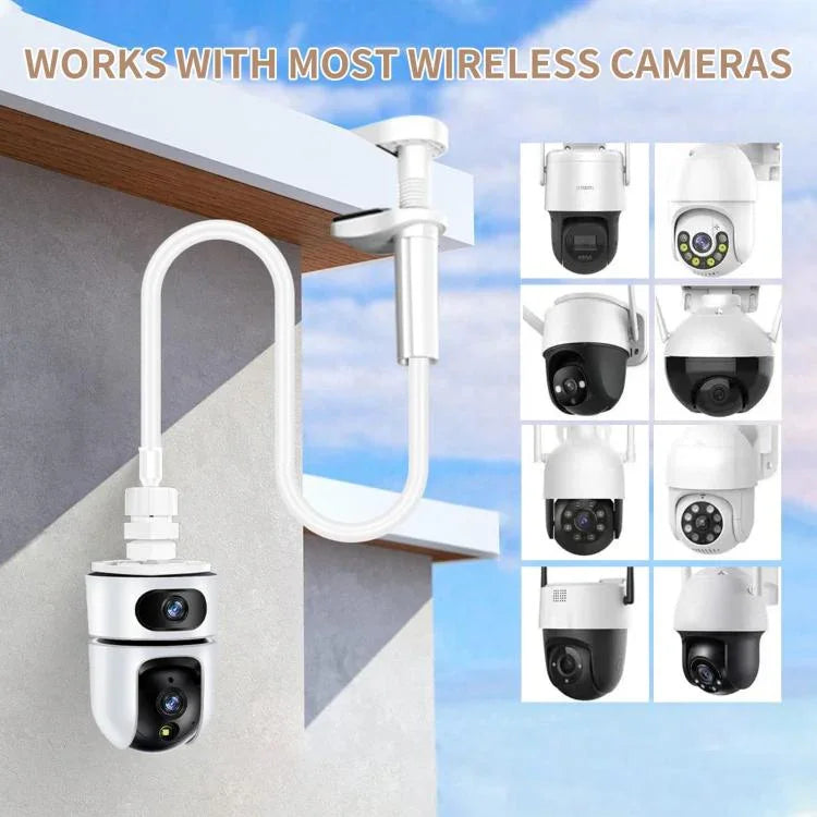 No - Drill Security Camera Mount With Clip Flexible Bendable Bracket Base For Baby Monitor/Webcam - Trustpick