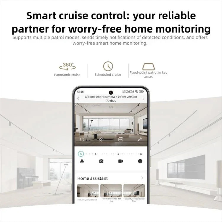 Original Xiaomi Mijia Smart Camera 4 9X Zoom Edition Baby Pet AI Facial Recognition Gesture Call Two - way Voice Camera For Mi Home APP - Trustpick